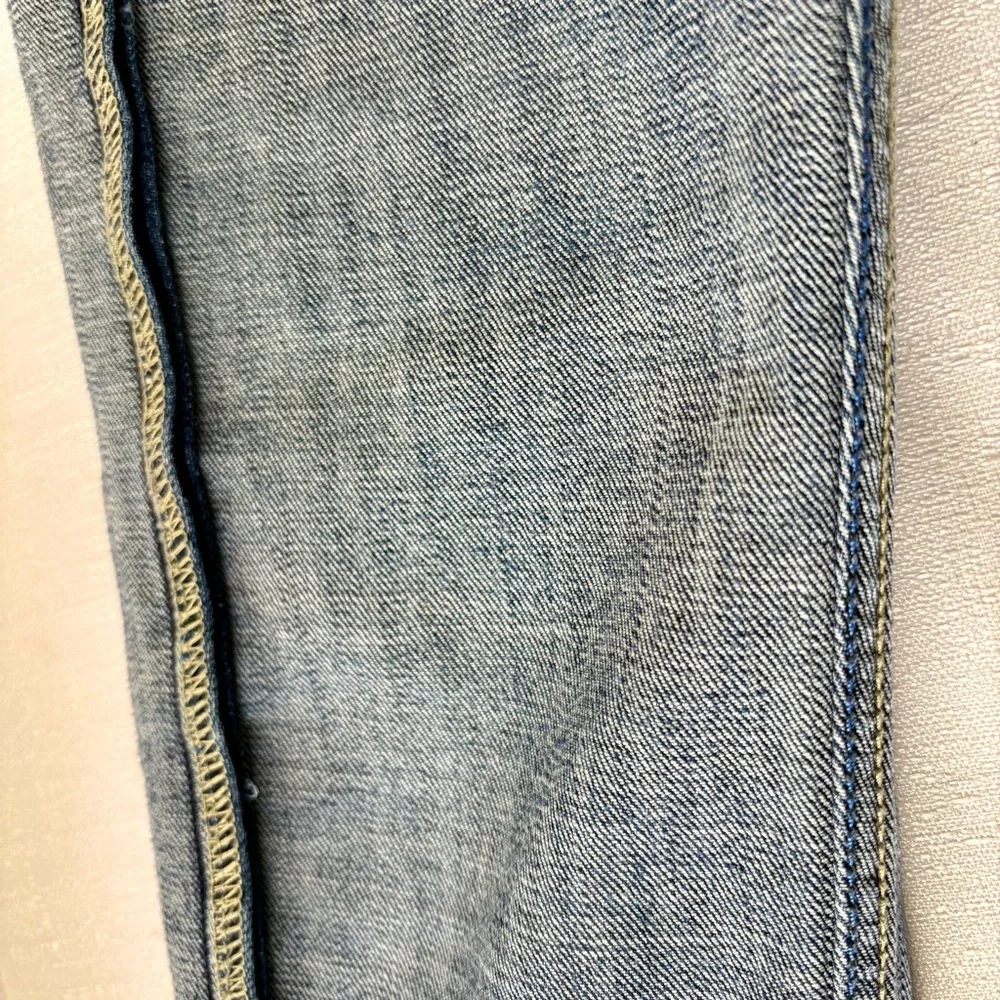 Lee‎ 101+ Heritage Jeans Hair-on-Hide Leather Patch  Blue Tonal Stitch size 29 - Picture 8 of 16